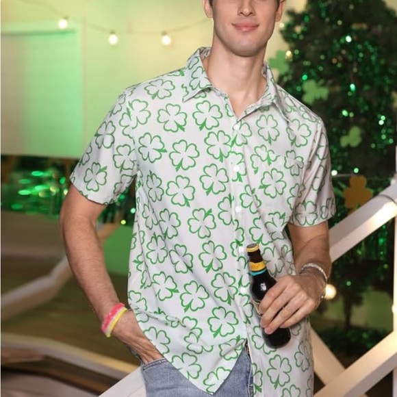 Men's Shamrock button down - Picture 4 of 4